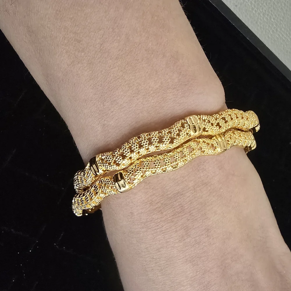 Elegant Gold-Toned Women's Bangles